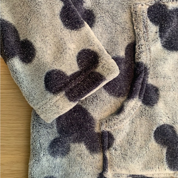 DISNEY MICKEY MOUSE FAUX FUR FLEECE Women’s Blue Long Sleeve Pullover Hoodie - M - Picture 4 of 10